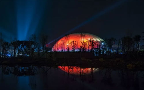 河南登封新坐标-网红气膜体育馆音响系统大解密